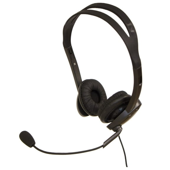 Spracht ZUM3500 Stereo 3.5mm and USB Dual Ear Universal Headset, Black