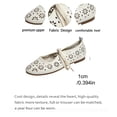 thumbnail image 4 of SuTry Women's Flat Shoes Round Toe Perforated Cut Out Slip On Breathable PU Leather Comfortable Lightweight Casual Office Daily Walking Flats(42), 4 of 9