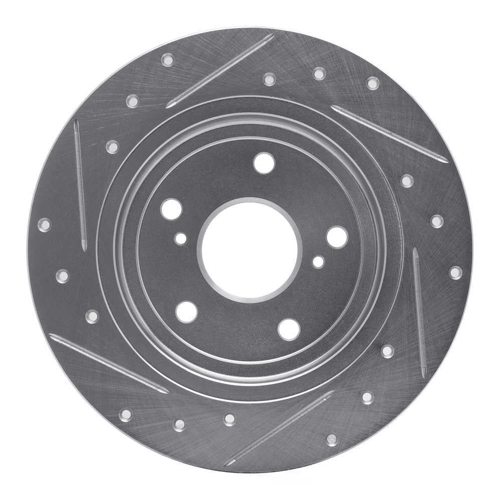Dynamic Friction Company 631-01005R DFC Brake Rotor - Drilled And Slotted - Silver