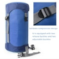 thumbnail image 4 of Elainilye Backpacking Sleeping Bag, Hiking Camping Compression Sack, Lightweight Nylon + Polyester Fiber, 35L, Blue, 4 of 7