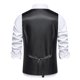 thumbnail image 2 of Hombres Sólida Moda Retro Cremallera Cuello en V Boda sin Mangas Tanques Blusa, 2 of 6