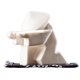 thumbnail image 1 of Adorno de cerámica de caballero samurái, incensario, artesanía relajante, regalo, quemador, soporte Blanco B, 1 of 9