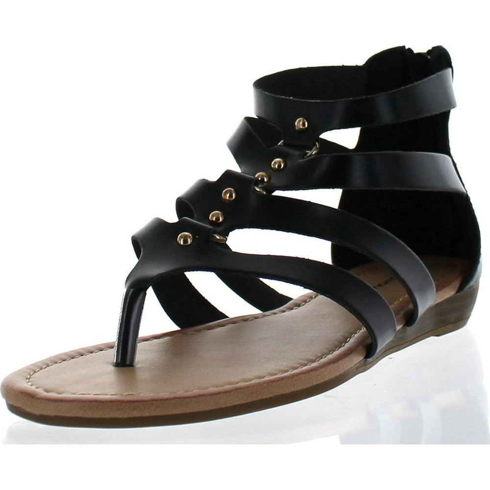 zipper gladiator sandals