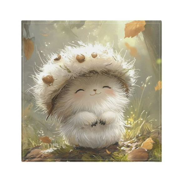 Napkin Satin Napkin 20*20Inchx1 Kitchen Towel Dinner Plate Towel Decorative Towel Napkin Tea Towel Suitable For Kitchen Table White Elf