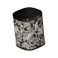 thumbnail image 2 of Bote de basura abierto de 12 l, moderno, para apartamento, restaurante, sala de estar Estilo B Negro Dorado, 2 of 8