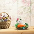 thumbnail image 4 of HOMEMAXS Handwoven Easter Bunny Garden Table Decor Unique Rabbit Desktop Ornament Easter Rabbit Easter Bunny Craft Easter Decoration, 4 of 8