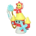 thumbnail image 3 of Juguete de baño para bebé con forma de castillo y flor, cabezal rociador de agua con ventosa, juguete de ducha para bañera para niños, 3 of 14