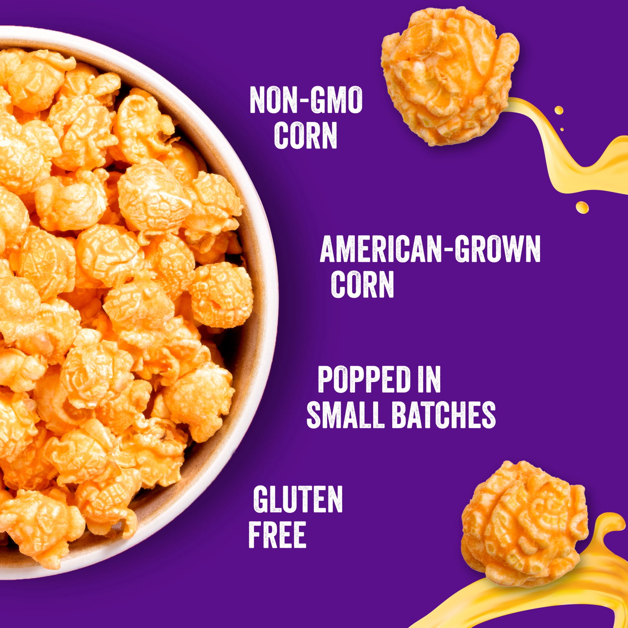 (3 pack) Popcornopolis Intense Nacho Takis 6 oz Bag, Cheese Popcorn