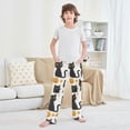 thumbnail image 6 of Cartoon Black Cat Pattern Pajama Pants Soft Lightweight Lounge Pants Bottoms Sleep Pants Warm Comfy, 6 of 9