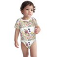 thumbnail image 3 of Daiia Autumn Garden Printed Unisex-Baby Short Sleeve Onesies Bodysuits Baby Climbing Clothes Soft and Comfortable Romper with Expandable Shoulder Design-9M, 3 of 8