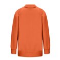 thumbnail image 5 of Povozer Women's Casual Oversized Half Zip Sweatshirts Long Sleeve Solid Color Pullover Jackets(RD3,M), 5 of 6