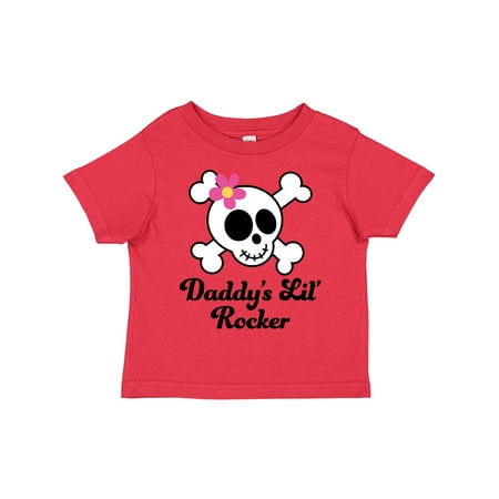 

Inktastic Daddy s Little Rocker Skull Gift Toddler Toddler Girl T-Shirt