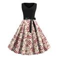 thumbnail image 1 of Prolriy Robe de Cocktail Sans Manches Vintage Robes de Cocktail Vintage Robes de Soirée Robes de Mariage Robes de Bal Robes de Fête pour Femmes Robe de Réveillon du Nouvel An 2025 Rose Vif m, 1 of 3
