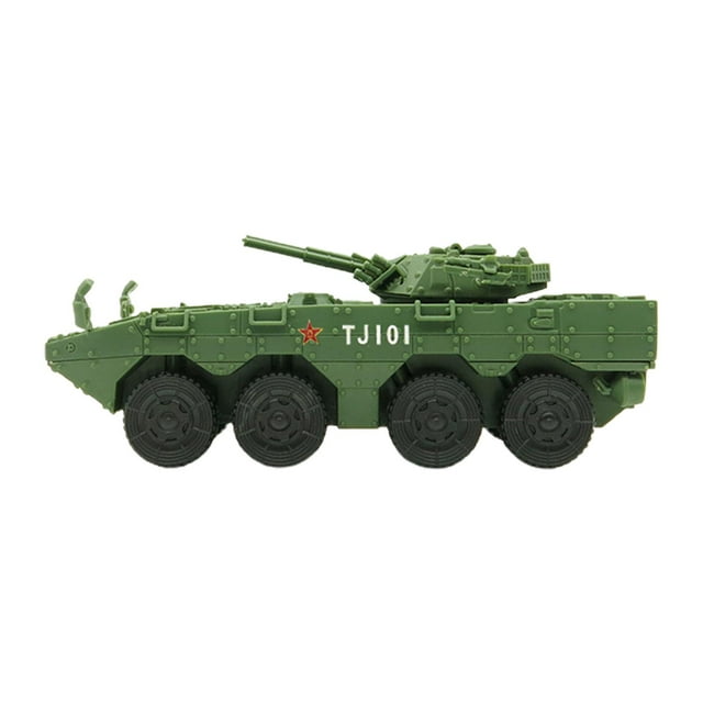 TISHITA 1:72 DIY Assemble Building Model Armored Truck for Tabletop Decor Gift Kids 11cm