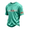 thumbnail image 2 of JESUS SAVES 1776-2026 Patriotic T-Shirt for Men - Vintage Washed Crew Neck Short Sleeve Tee - Independence Day 250th Anniversary Graphic Shirt Green XXL, 2 of 4