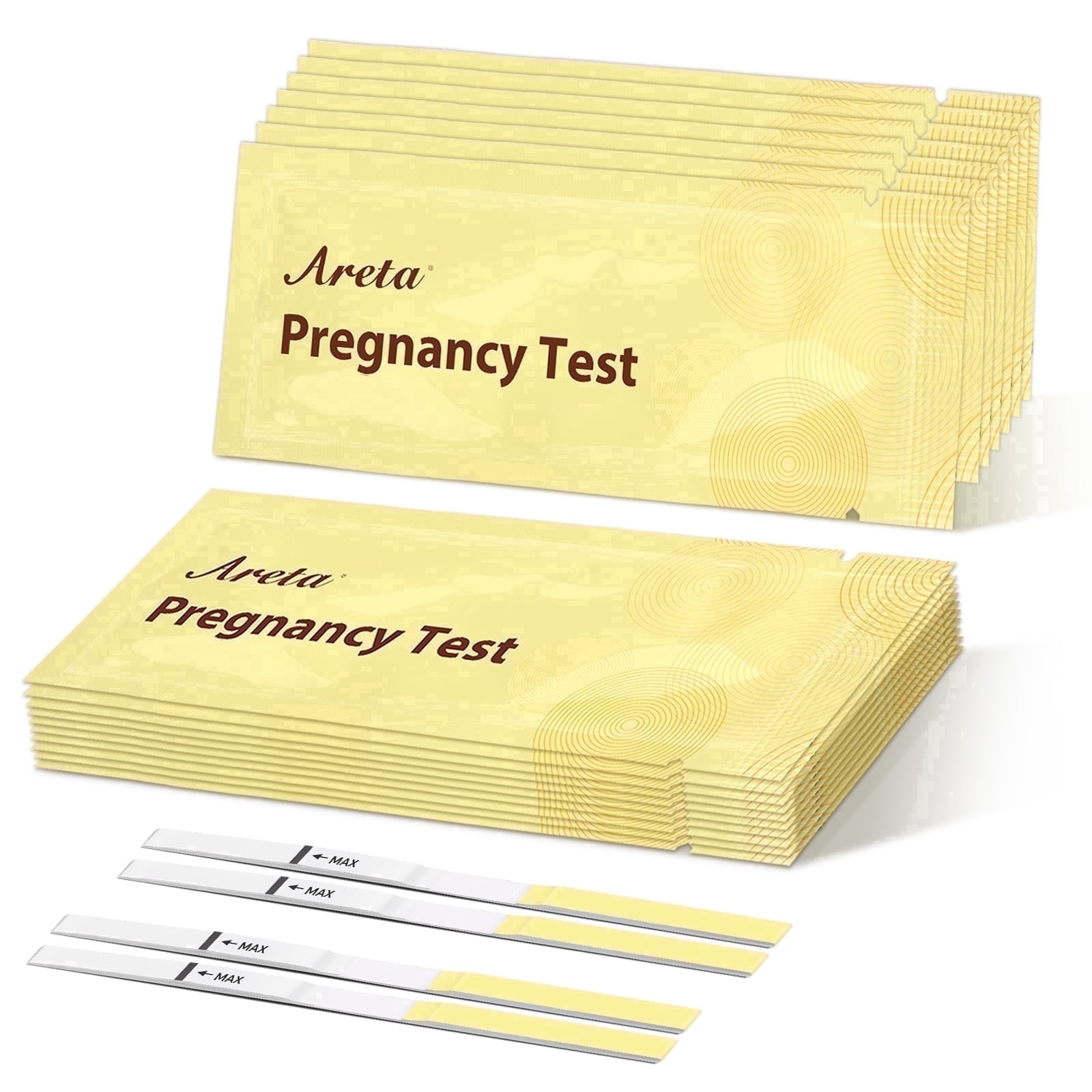 Areta 30-Count Pregnancy Test, Highly Accurate and Rapid Results, Exp 2026 Dec 31