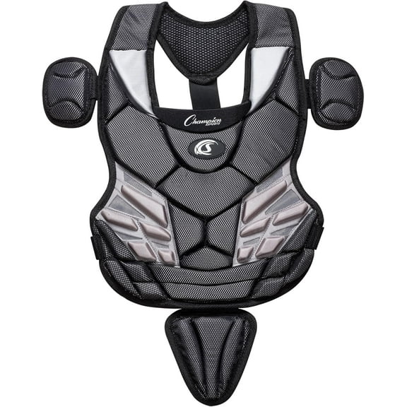 Champion Sports 11" Lightweight Multi-layered Youth Models Baseball Chest Protector - Removable Shoulder Cap and Tail Chest Protector - Ages: 7-9