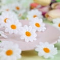100 Pieces Fabric Daisy Flower Heads Flowers, Artificial Daisy Crafts ...