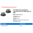 thumbnail image 2 of Front Wheel Hub Assembly Set - Compatible with 2015 BMW Alpina B7 RWD, 2 of 2