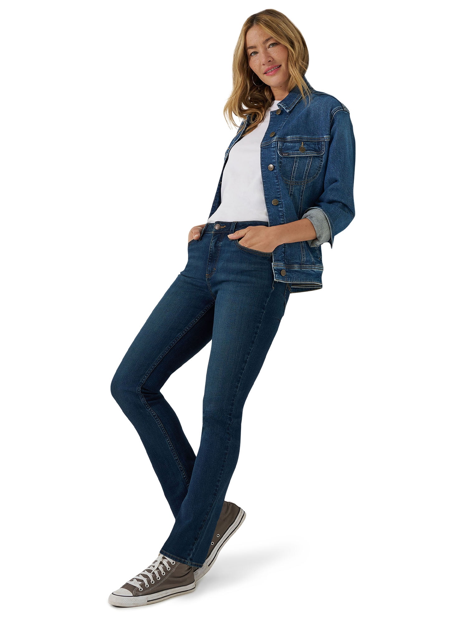 Lee Women's Midrise Straight Jean, Available in 28", 30", 32" Inseams, Sizes 2-22