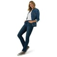 thumbnail image 6 of Lee Women's Midrise Straight Jean, Available in 28", 30", 32" Inseams, Sizes 2-22, 6 of 7