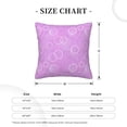 thumbnail image 4 of ZNDUO Square Home Decorative Throw Pillows, Corduroy Dreamy Purple Bubble Pattern Couch Pillows, Throw Pillows for Bed, 20"x20", 4 of 8
