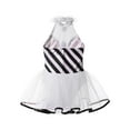 thumbnail image 6 of TSSOE Kids Girls Christmas Candy Cane Tutu Dress Sequin Striped Dance Gymnastic Leotard Figure Skating Dress Black 4, 6 of 7
