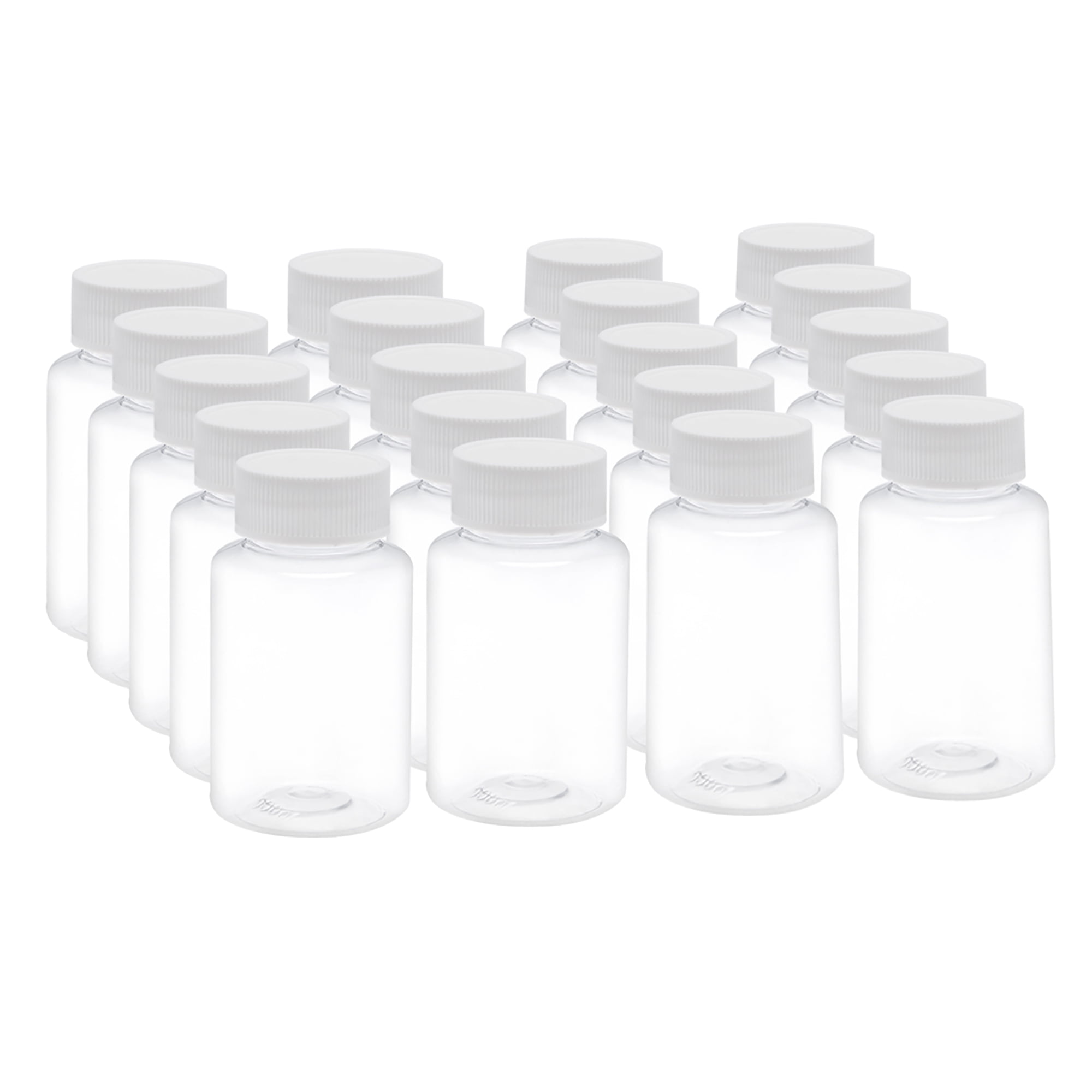 3.4 oz/100ml PET Plastic Lab Chemical Reagent Bottle Wide Mouth Liquid/ Solid Storage Container