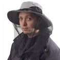 thumbnail image 1 of 2 sombreros para el sol con mosquitera extraíble para exteriores con protección UV (caqui + gris claro), 1 of 5