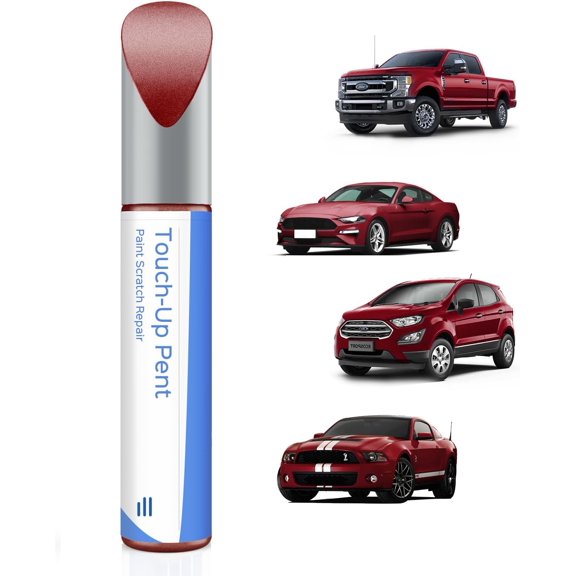 RR Ruby Red Metallic Tricoat Touch Up Paint Compatible with Ford Exact Match–Chips and Nicks Touch Up
