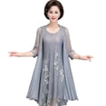 thumbnail image 2 of Summer Cotton Linen 2 Piece Set Dress Cardigan Women Party Midi Dresses Elegant Vintage Robe FemmeXXL 55-62.5kg Gao Jinjia LED, 2 of 2