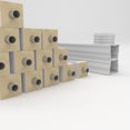 thumbnail image 6 of Ekena Millwork 40"H x 8'L Fiberthane Arcadian Unassembled Balustrade Railing Kit, Style D (7 3/8" On-Center Spacing to Pass 4" Sphere Code), 6 of 6