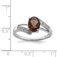 thumbnail image 2 of Bague en Argent Sterling 925 Quartz Fumé Pierre Précieuse, 2 of 6