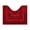 Red, variant on U-Shaped Contour Toilet Mat, Soft Microfiber Bathroom Rug, Non Slip, Quick Dry & Absorbent, Machine Washable, Blue, 19.7"x15.75"