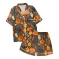 thumbnail image 4 of Women's Loungewear Sets – Easy Fit Sleepwear Sets for Women Ideal for Relaxation or Travel Use Ladies' Thanksgiving Turkey Print Pajama Shorts Set 2024, 4 of 4