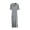 Gray, variant on Taylonsss Womens Casual Short Sleeve Dress Solid Knit Turn-Down Collar Casual Style