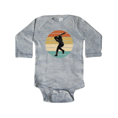 

Inktastic Baseball Player Future Batter Gift Baby Boy Long Sleeve Bodysuit