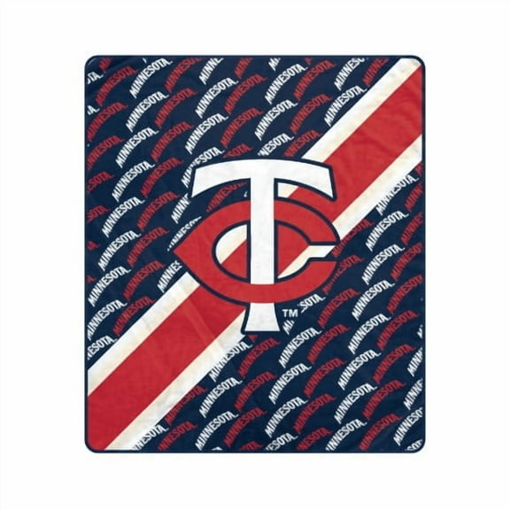 Pegasus Minnesota Twins 60" x 70" Diagonal Lined Wordmark Ultra Soft Blanket
