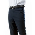thumbnail image 4 of Azzuro Men's 3-Pack of Neutral Color Dress Pants: Black, Navy, Mid Grey, 4 of 7