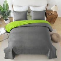 JML 3 Piece Quilt Set Queen Size,Soft Microfiber Lightweight Coverlet Bedspread,88"x 92"