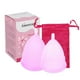 thumbnail image 2 of Silicone Menstrual Cup Reusable Female Lady Hygiene Cup Collector Body Care Tool(2 x Purple Menstrual Cup(L)+Storage Bag ), 2 of 5