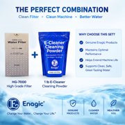 Enagic High Grade HG-7000 Filter & 1lbs E-Cleaner powder