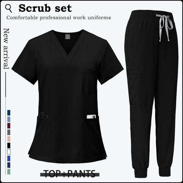Summer Short Sleeve Work Suit Women Men's Uniforms Doctor's