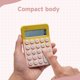 thumbnail image 4 of Calculadora Exlliy de Escritorio Pequeña Rosa con Pantalla LCD de 8 Dígitos, 4 of 6