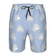 thumbnail image 3 of Balery Cute Poodle Dog Traje de Baño Estilo Hawaiano para Hombre, Shorts de Secado Rápido con Bolsillos-Small, 3 of 6