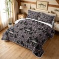thumbnail image 3 of Manfei Rustic Bear Quilt King, Fashion Leopard Print King Coverlet Set, Gray Black, Gray Reversible, 3pcs, 1 Bedspread and 2 Pillowcases, 3 of 7