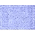 thumbnail image 1 of Ahgly Company Machine Washable Indoor Rectangle Abstract Blue Modern Area Rugs, 5' x 7', 1 of 4