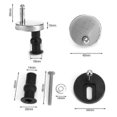 thumbnail image 2 of 2 Pack Quick Release Toilet Seat Hinges with Screws Kit for Seat Repair and Installation, 2 of 5