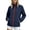 Navy, variant on CFLVAEK Plus Size Rain Jacket for Women Waterproof Lightweight Lapel Raincoat Fall Spring Outdoor Hiking Rain Coats with Pockets Beige L