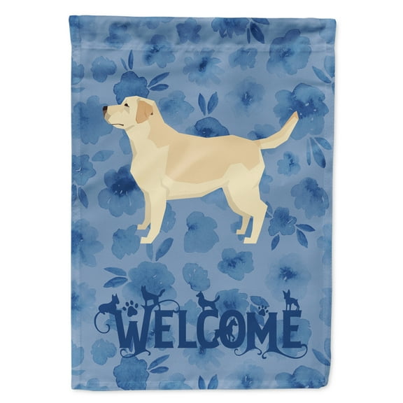Carolines Treasures CK6253GF Labrador Retriever Welcome Flag Garden Size Small multicolor